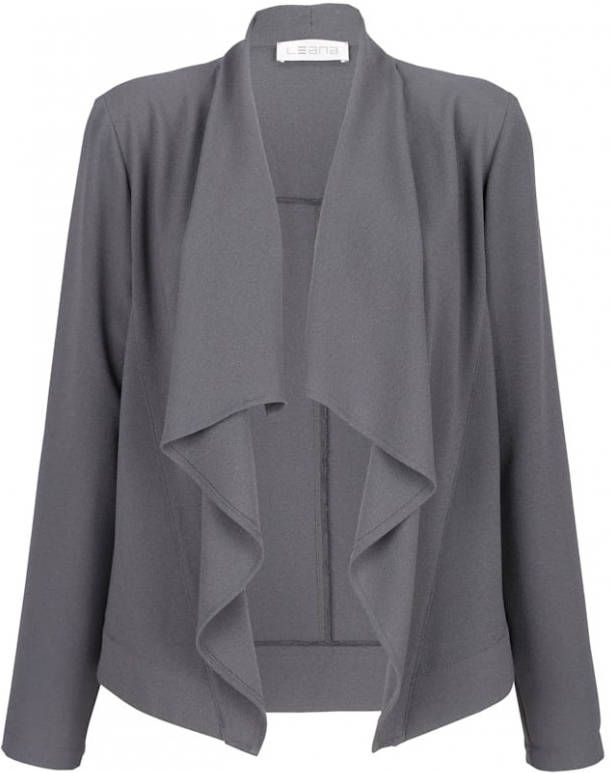 MONA Blazer met sjaalkraag Donkergrijs