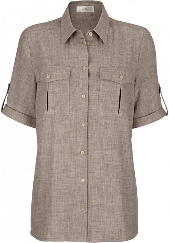MONA Jasje in overhemdmodel Taupe