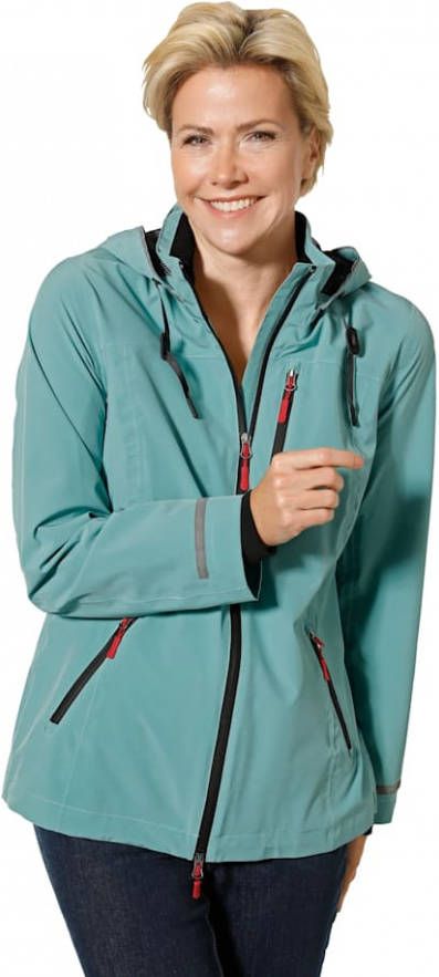 MONA Outdoorjas van weerbestendig materiaal Smaragdgroen