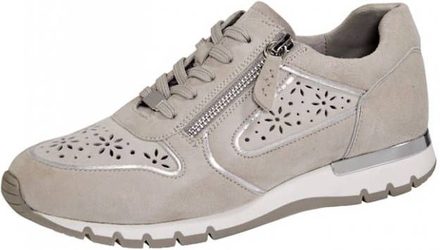 MONA Veterschoen met perforaties Grijs