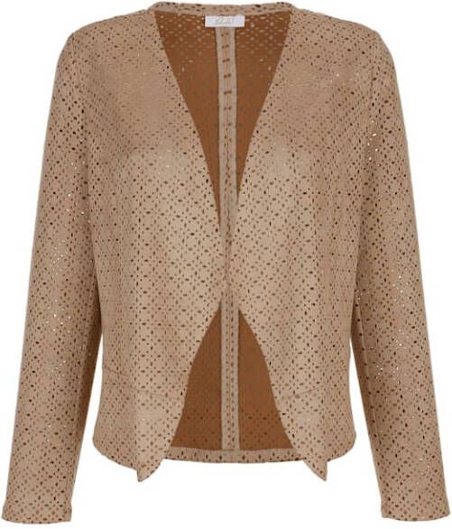 Paola Blazer van imitatiesuède Taupe