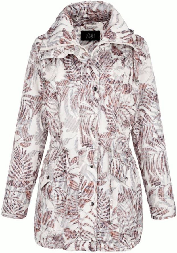 Paola Jas met bladerenmotief Ecru/Taupe