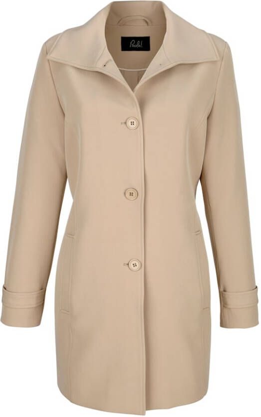 Paola Jas van compacte weefstof Taupe