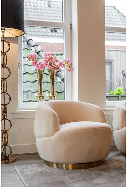 Draaifauteuil Teddy wit nep schapenvacht Richmond interiors